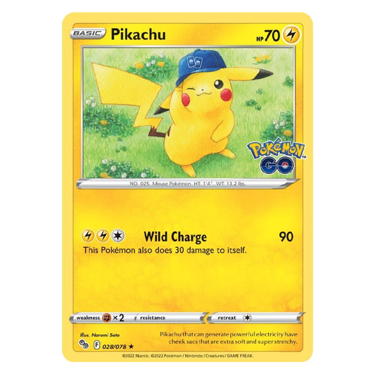 Pikachu (Holofoil) - 028/078 - Holo Rare - 1st Edition