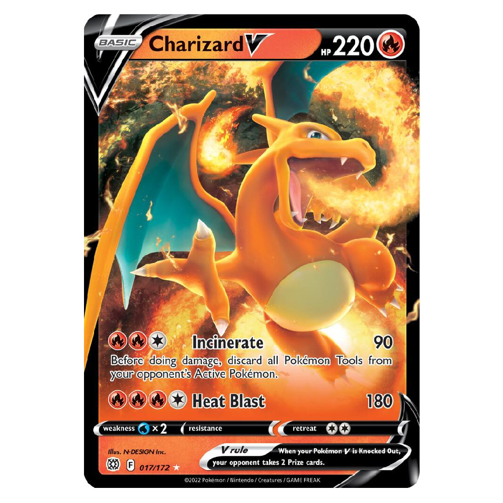 Charizard V - 017/172 - Ultra Rare - 1st Edition