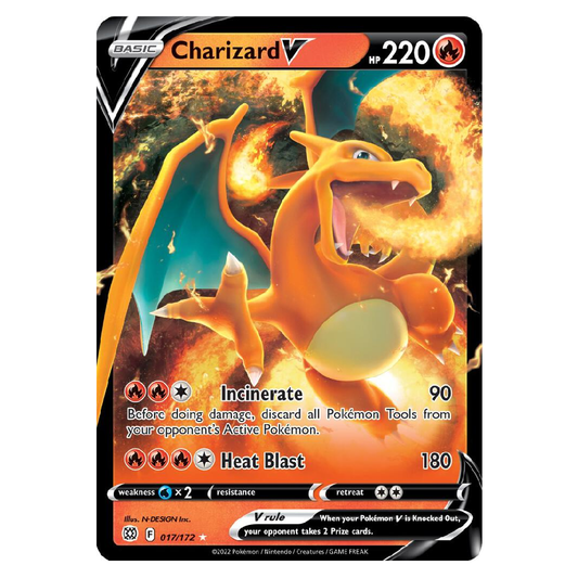 Charizard V - 017/172 - Ultra Rare - 1st Edition