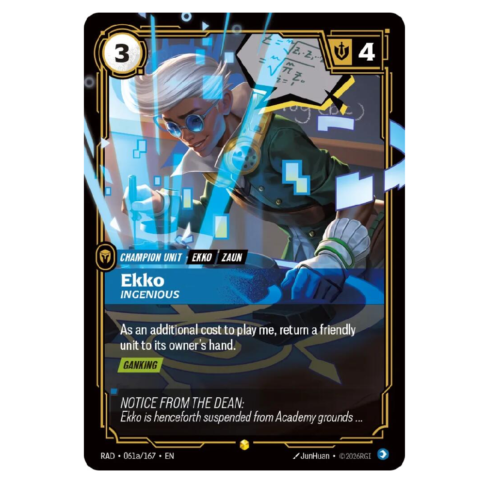 Ekko, Ingenious (Alt Art) - RAD 061a/167 - Showcase - 1st Edition