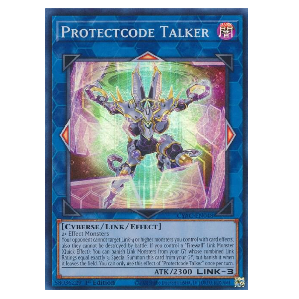 Protectcode Talker - CYAC-EN048 - Super Rare - 1st Edition
