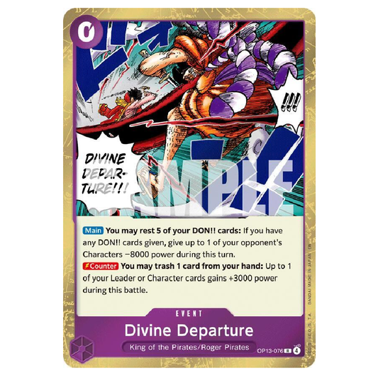 Divine Departure - OP13-076 - R - 1st Edition