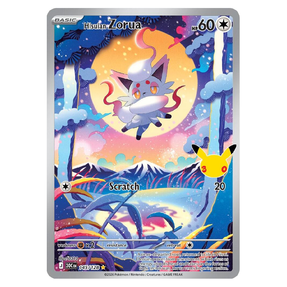 Hisuian Zorua - 30C 145/128 - Illustration Rare - 1st Edition