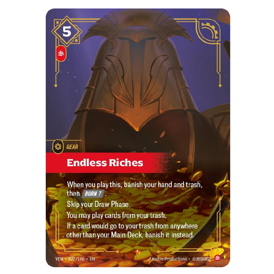 Endless Riches - VEN 022/166 - Epic - 1st Edition