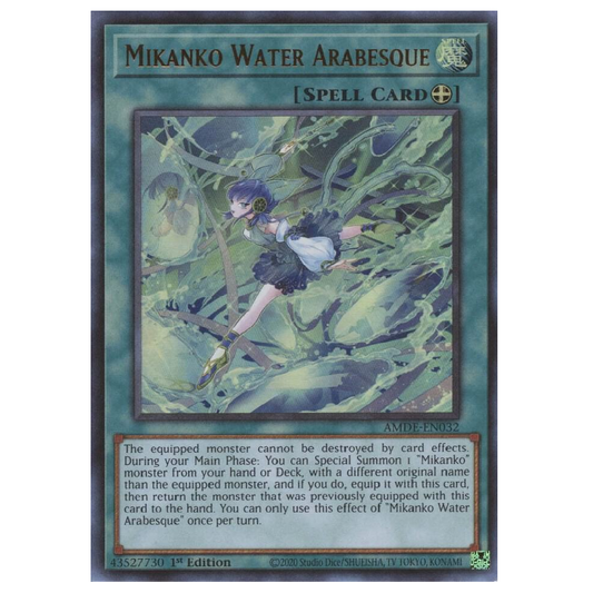 Mikanko Water Arabesque - AMDE-EN032 - Ultra Rare - 1st Edition