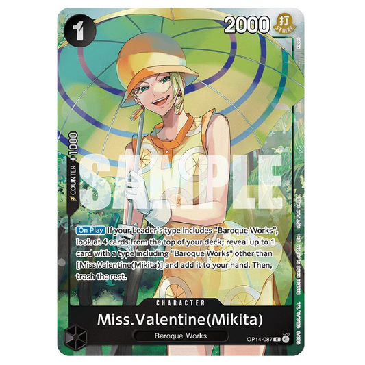Miss. Valentine(Mikita) (Dash Pack) - OP14-087 - R - 1st Edition