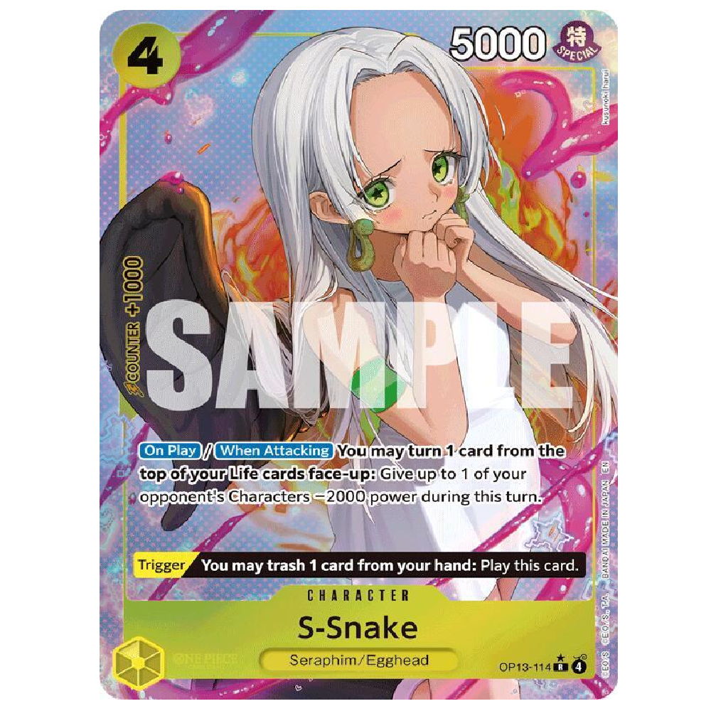 S-Snake (Alt art) - OP13-114 - Rare - 1st Edition