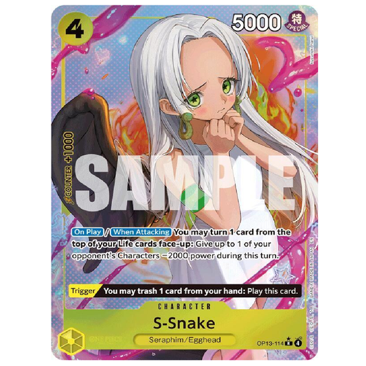 S-Snake (Alt art) - OP13-114 - Rare - 1st Edition