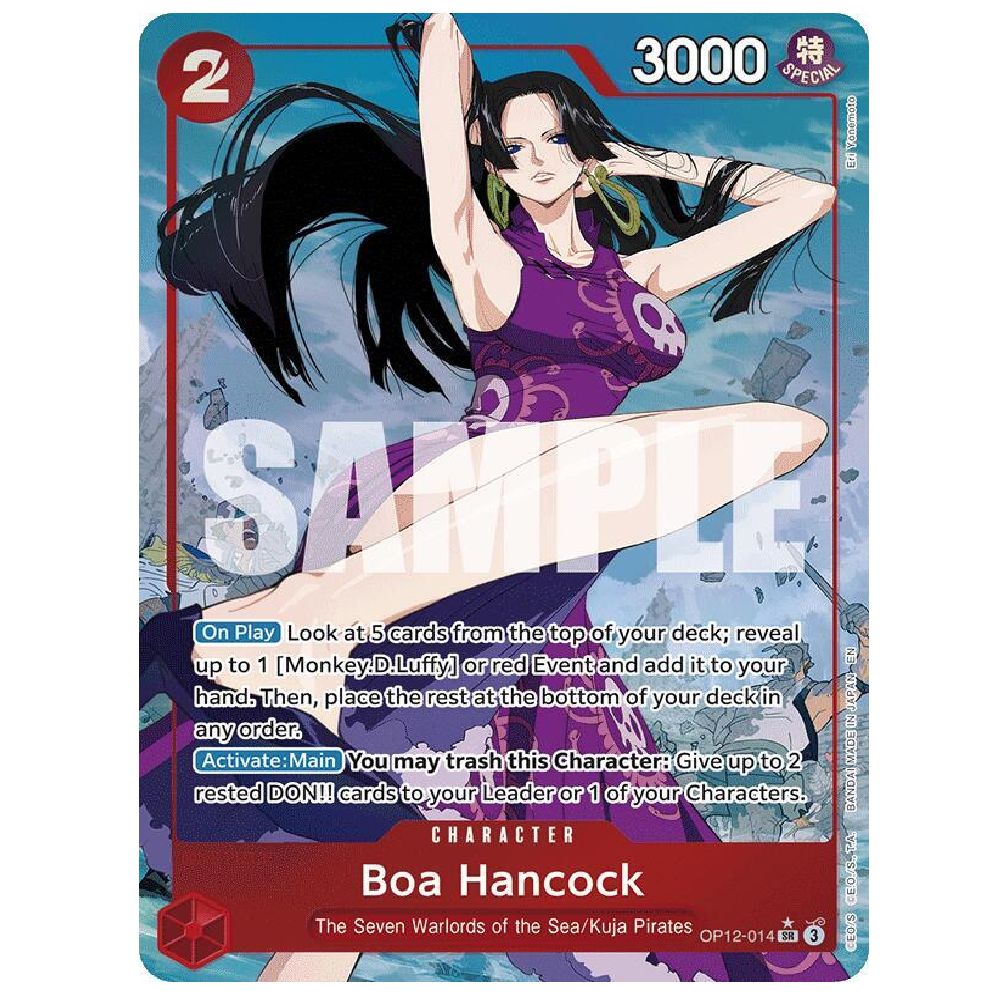 Boa Hancock (ALT art) - OP12-014 - Super Rare - 1st Edition