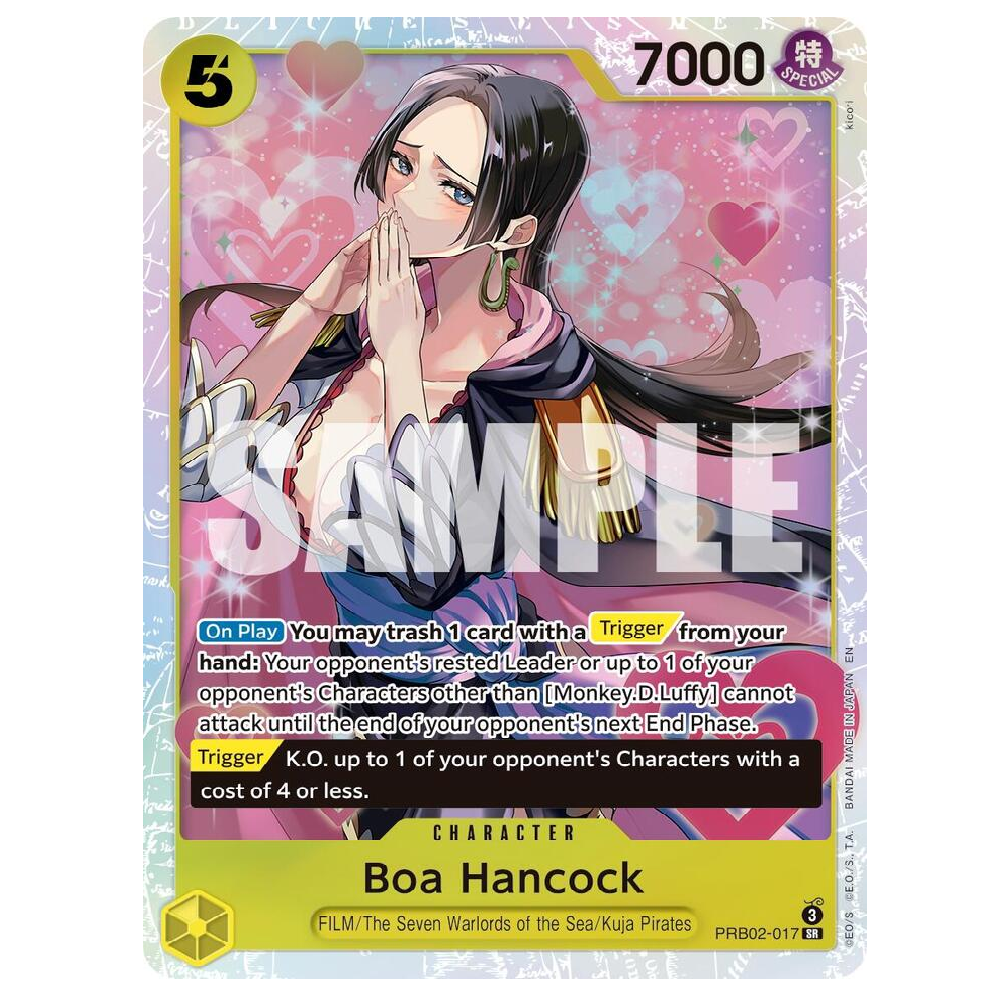 Boa Hancock - PRB02-017 - Super Rare - 1st Edition