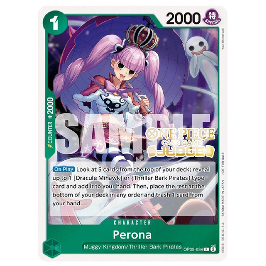 Perona (Judge Pack Vol. 5) - OP09-034 - R - 1st Edition