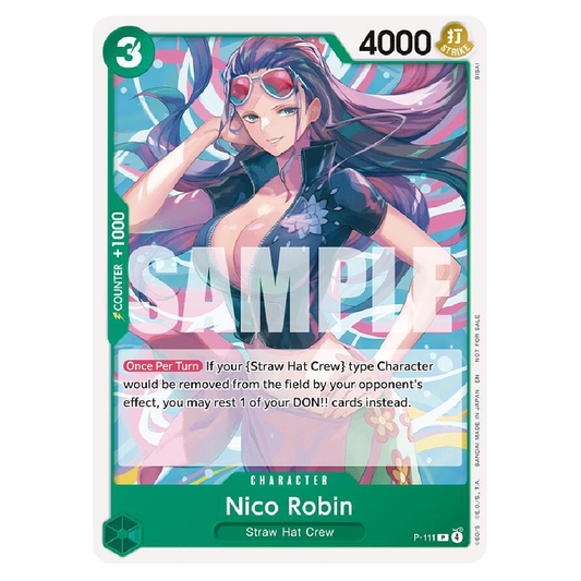 Nico Robin (Heroines Battle Pack) - P-111 - Promo - 1st Edition