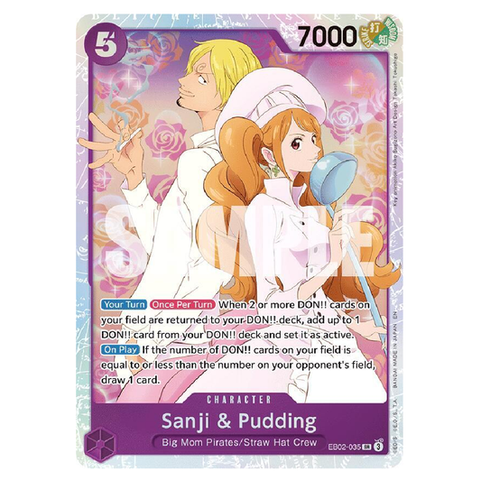 Sanji & Pudding - EB02-035 - SR - 1st Edition