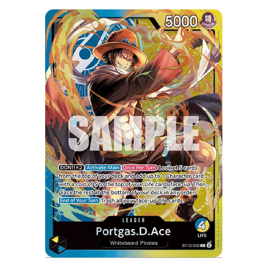 Portgas.D. Ace (002) - ST13-002 - L - 1st Edition