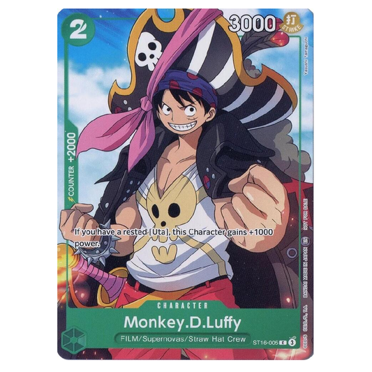 Monkey.D.Luffy (Welcome Pack Vol.2) - ST16-005 - C - 1st Edition