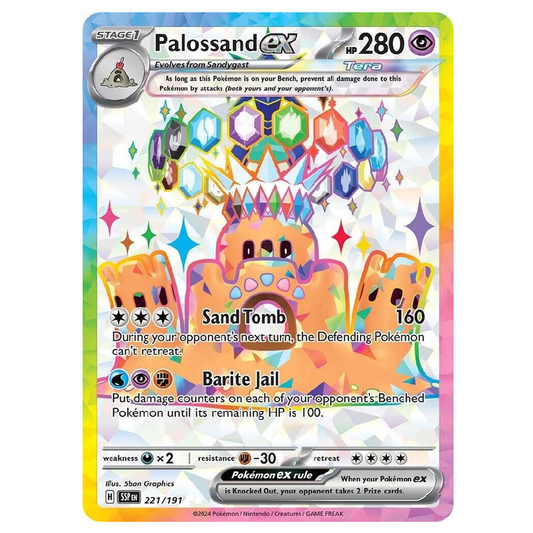 Palossand ex - 221/191 - Ultra Rare - 1st Edition
