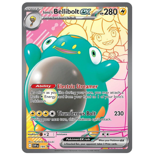 Iono's Bellibolt ex - SVP 194 - Promo - 1st Edition
