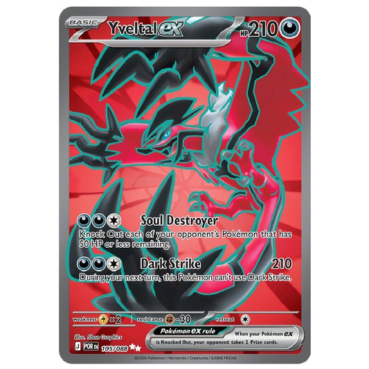 Yveltal ex - POR 105/088 - Ultra Rare - 1st Edition