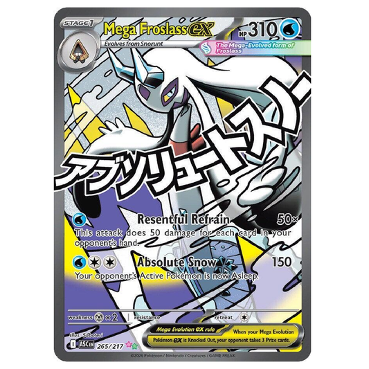 Mega Froslass ex - ASC 265/217 - Mega Attack Rare - 1st Edition