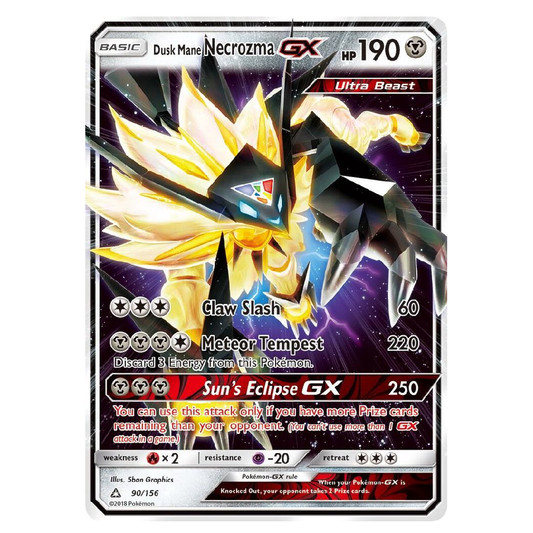 Dusk Mane Necrozma GX - 90/156 - Ultra Rare - 1st