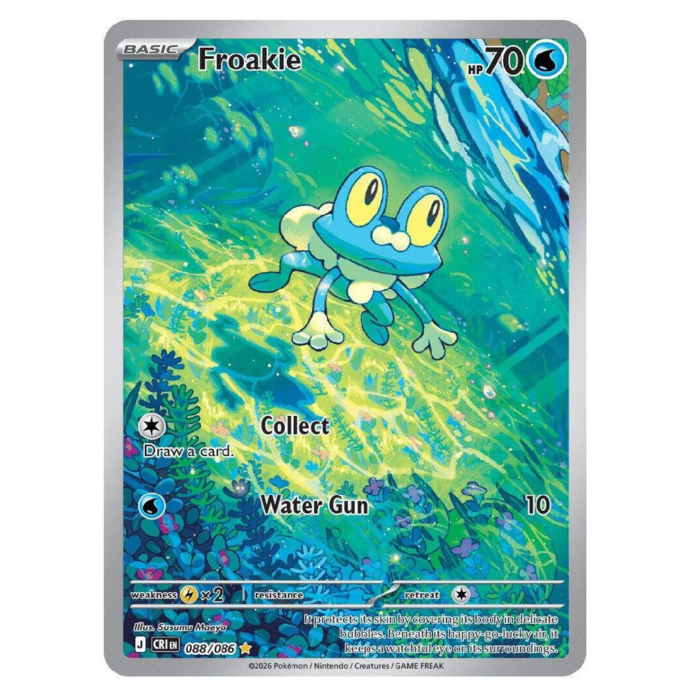 Froakie - CRI 088/086 - Illustration Rare - 1st Edition