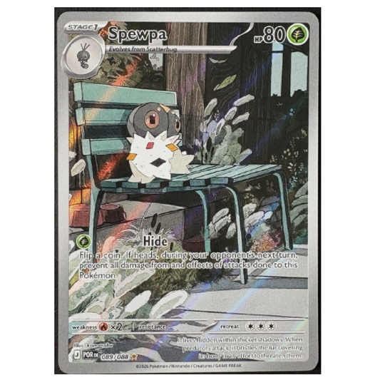 Spewpa - POR 089/088 - Shiny Rare - 1st Edition