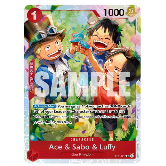 Ace & Sabo & Luffy - OP13-007 - SR - 1st Edition