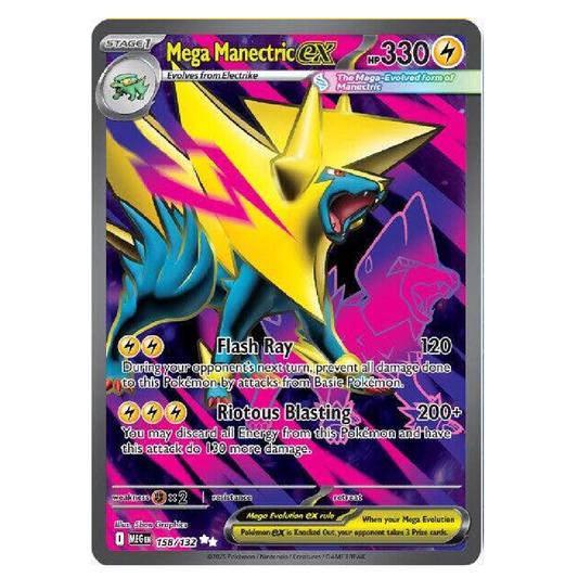 Mega Manectric ex - MEG 158/132 - Ultra Rare - 1st