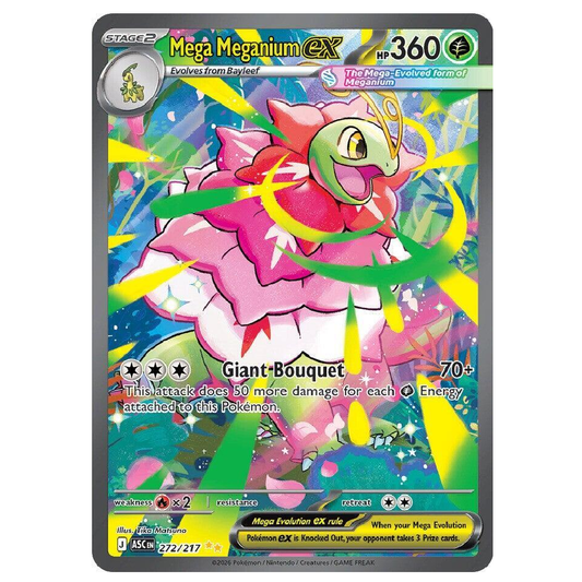 Mega Meganium ex - ASC 272/217 - Special Illustration Rare - 1st Edition
