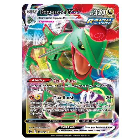 Rayquaza Vmax - 101/159 - Ultra Rare - 1st Edition