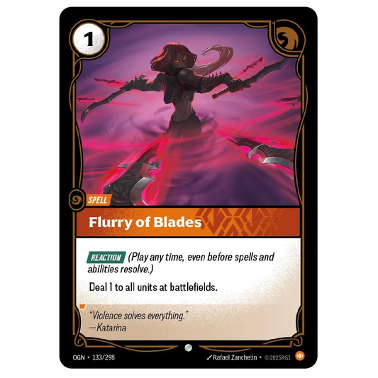 Flurry of Blades (Foil) - OGN 133.298 - Common - 1st Edition
