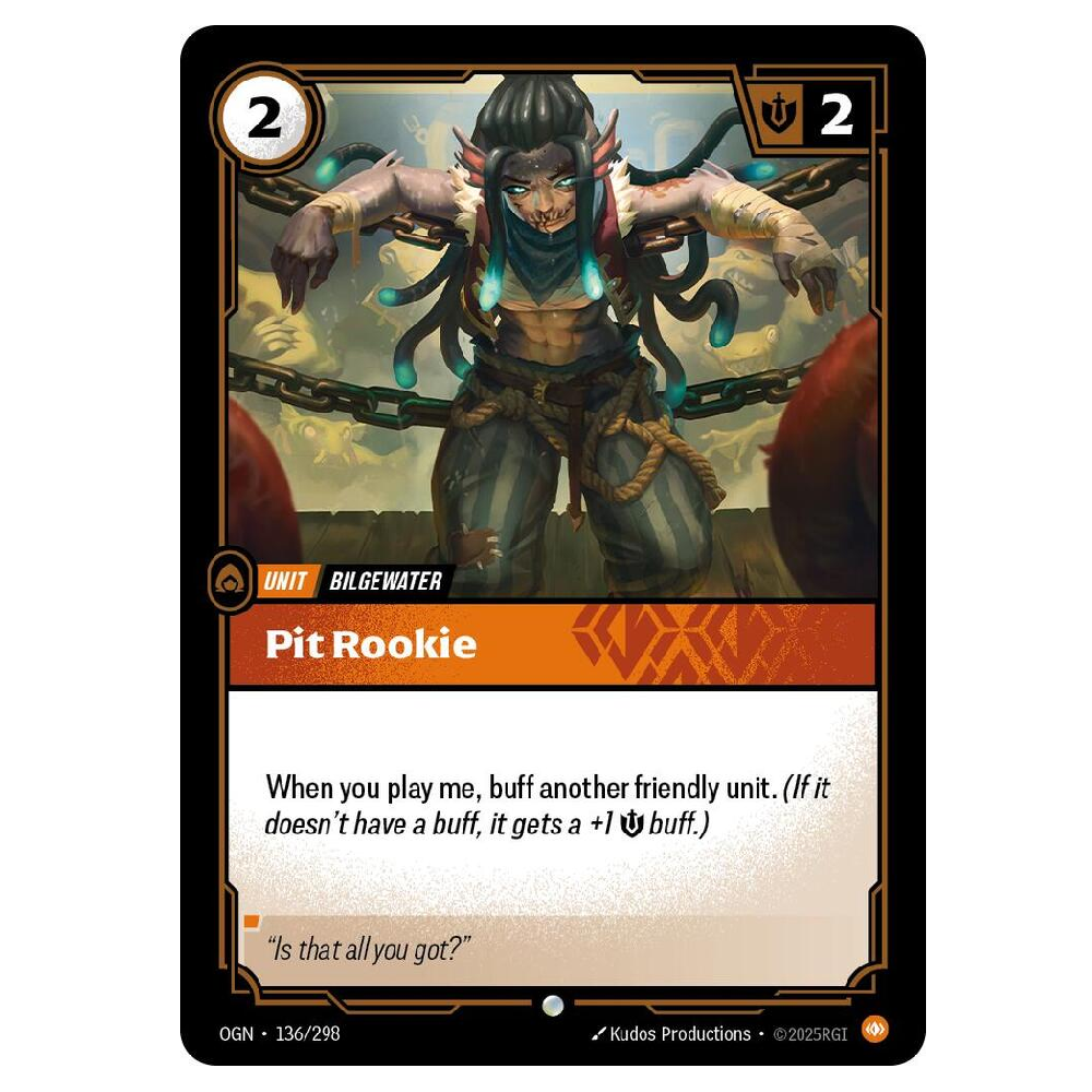 Pit Rookie (Foil) - OGN 136/298 - Common - 1st Edition