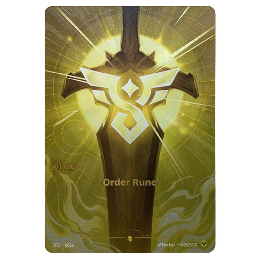 Order Rune (Alt Art) - SFD R06a - Showcase - 1st Edition