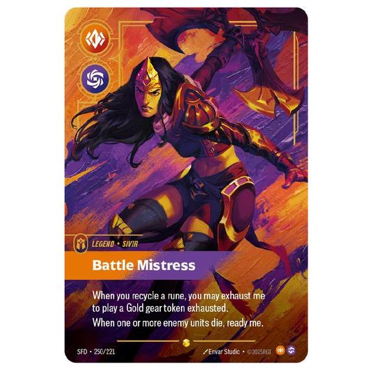Battle Mistress (Overnumbered) - SFD 250/221 - Showcase - 1st Edition