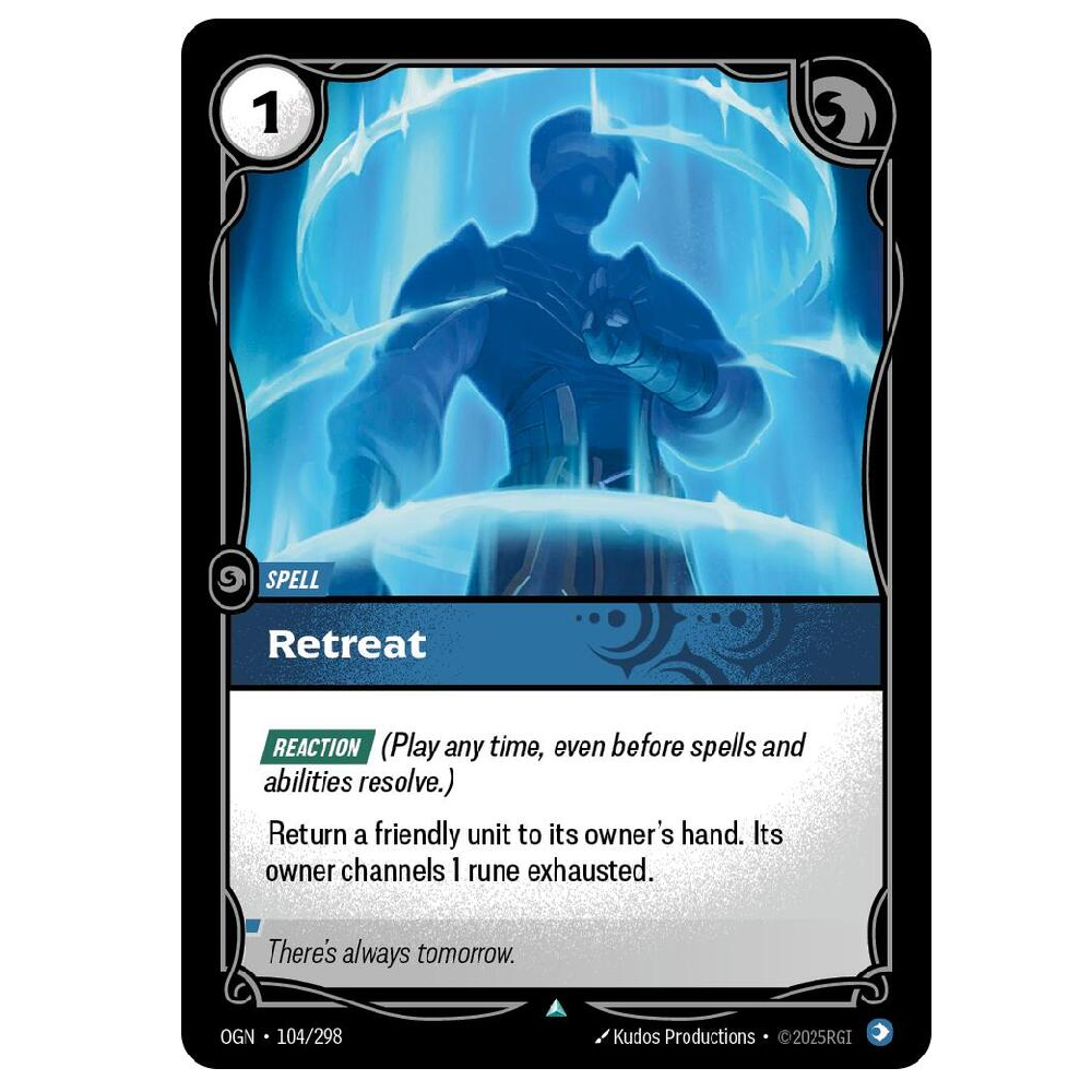 Retreat - OGN 104/298 - Uncommon - 1st Edition