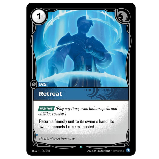 Retreat - OGN 104/298 - Uncommon - 1st Edition