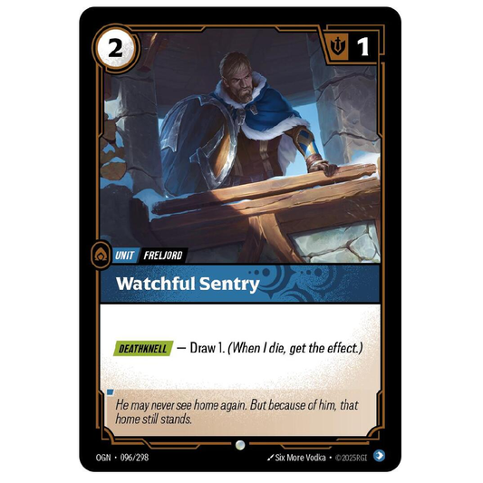 Watchful Sentry - OGN 096/298 - Common - 1st Edition