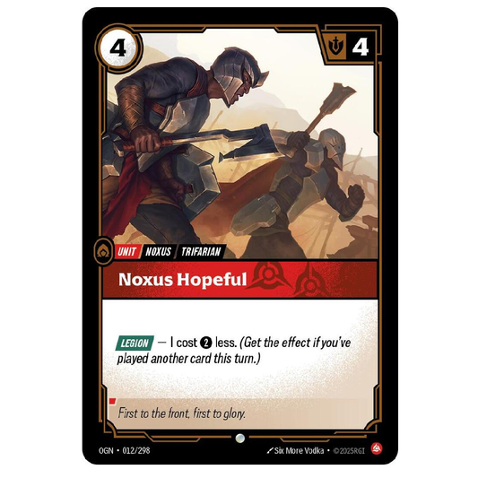 Noxus Hopeful - OGN 012/298 - Common - 1st Edition