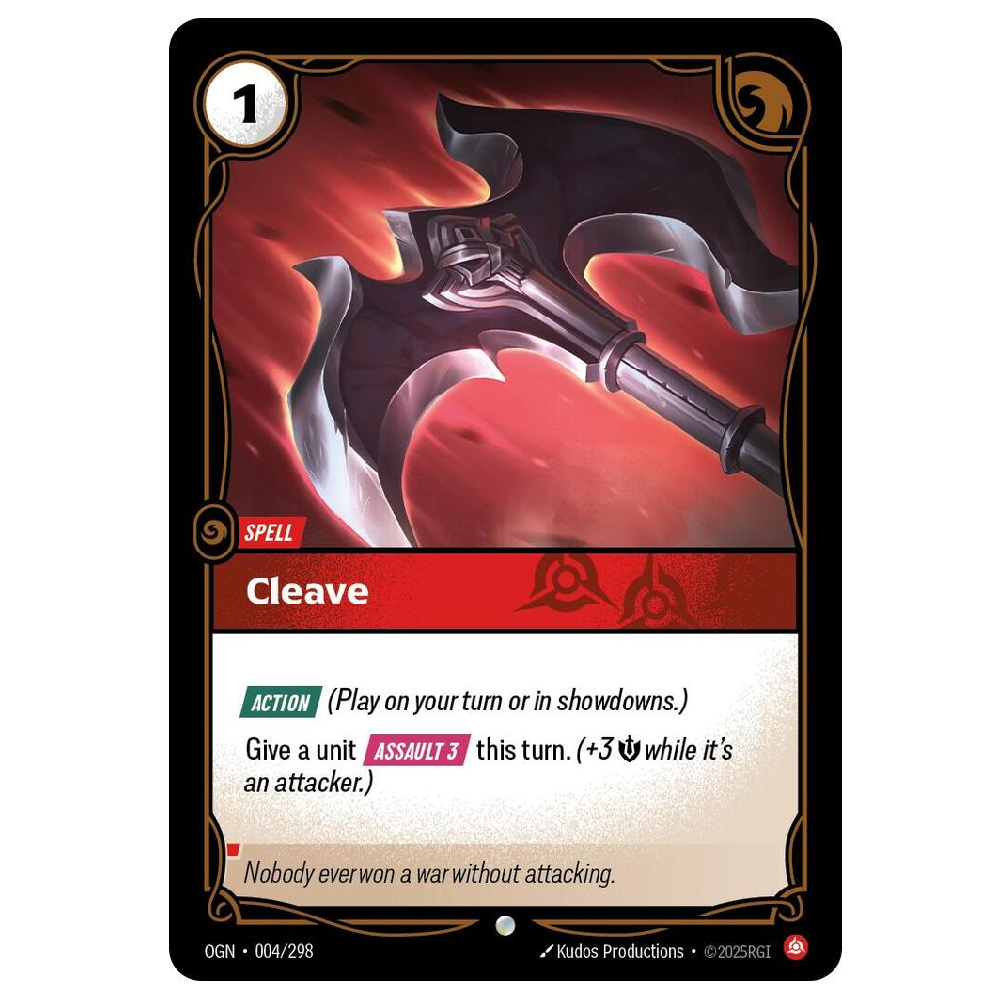 Cleave (Foil) - OGN 004/298 - Common - 1st Edition