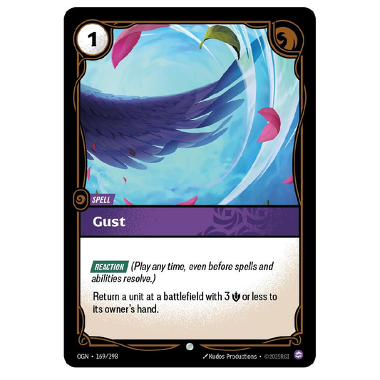 Gust (Foil) - OGN 169/298 - Common - 1st Edition