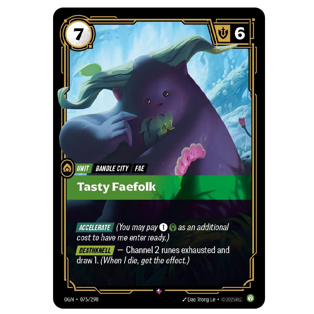 Tasty Faefolk - OGN 075/298 - Rare - 1st Edition