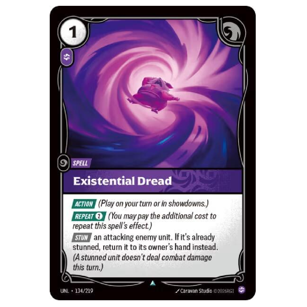 Existential Dread (Foil) - UNL 134/298 - Uncommon - 1st Edition