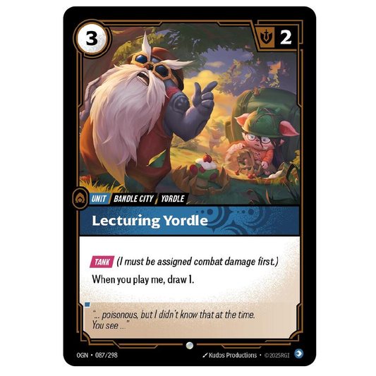 Lecturing yordle (Foil) - OGN 087/298 - Common - 1st Edition