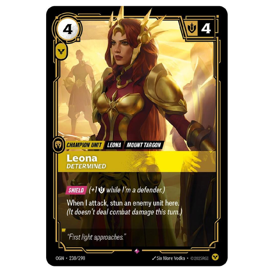 Leona Determined - OGN 238/298 - Rare - 1st Edition