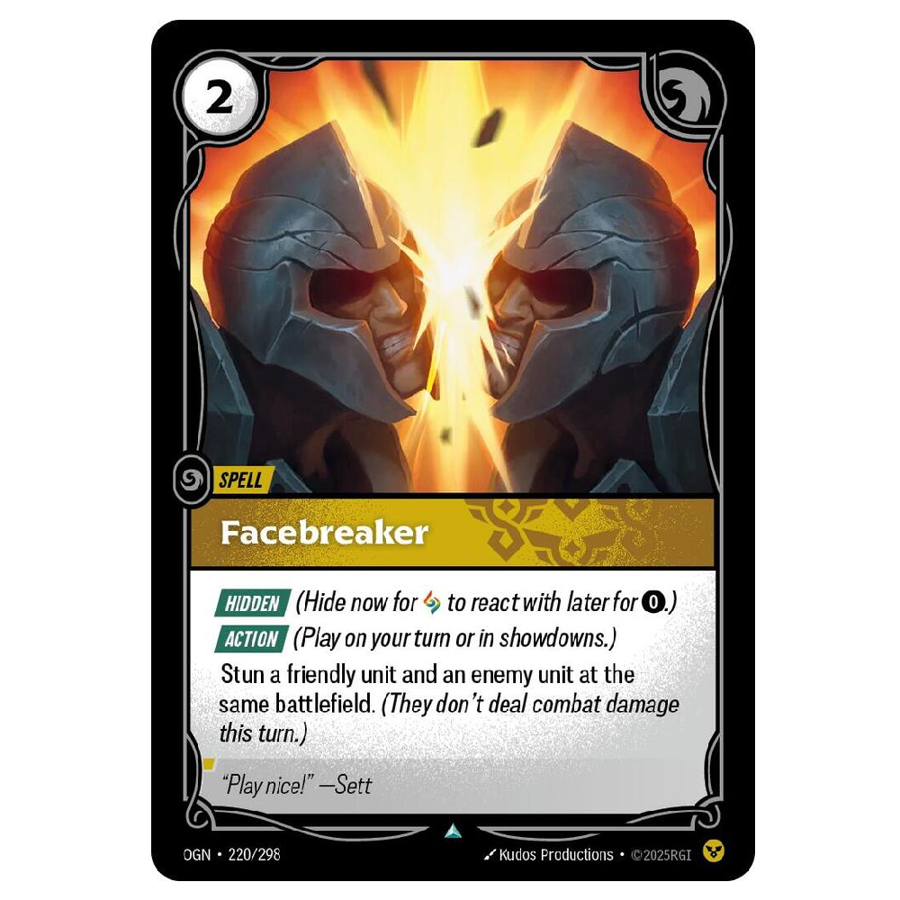 Facebreaker - OGN 220/298 - Uncommon - 1st Edition