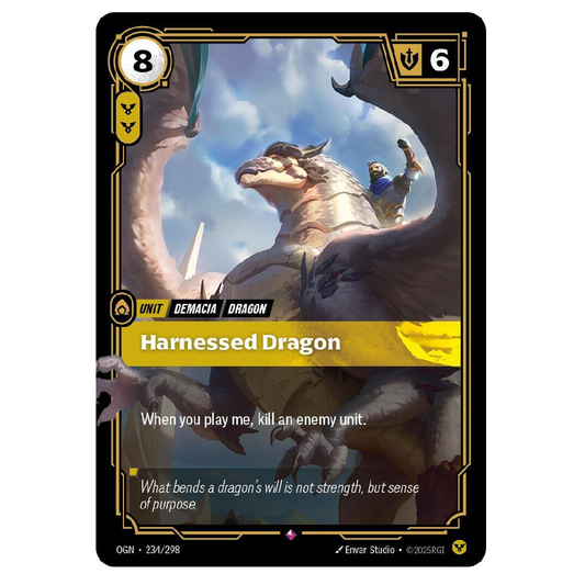 Harnessed Dragon - OGN 234/298 - Rare - 1st Edition