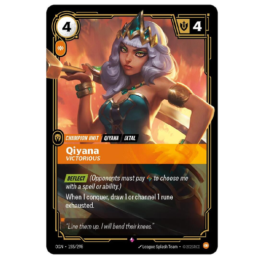 Qiyana Victorious - OGN 155/298 - Rare - 1st Edition