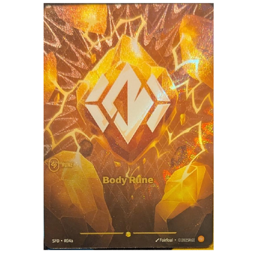 Body Rune (Alt Art) - SFD R04a - Showcase - 1st Edition