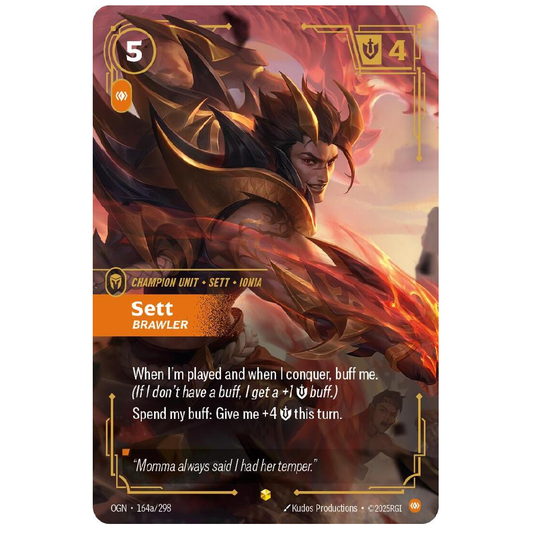 Sett Brawler (Alt Art) - OGN 164a/298 - Showcase - 1st Edition