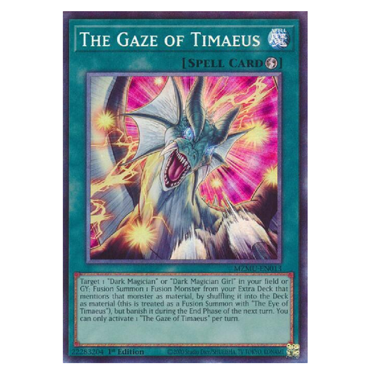 The Gaze of Timaeus - MZMU-EN013 - Collector's Rare - 1st Edition
